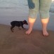 En la playa